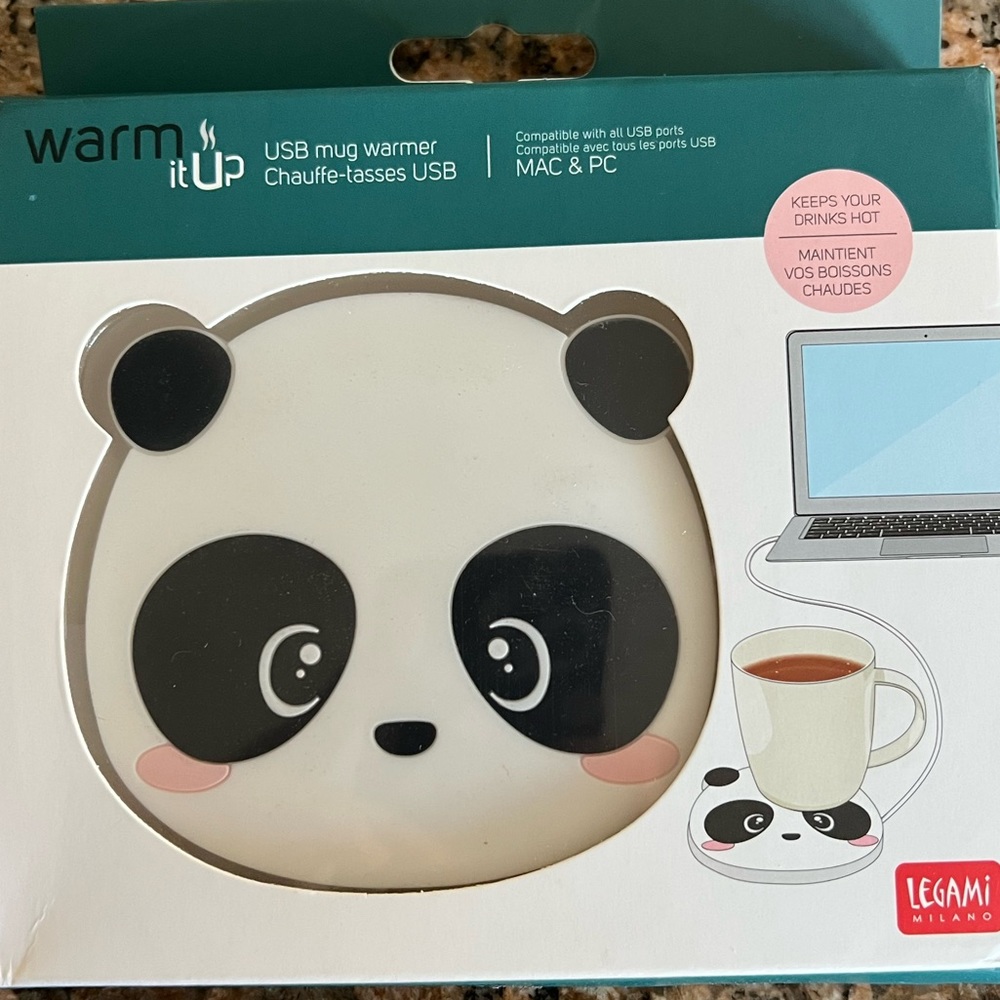 USB panda mug warmer